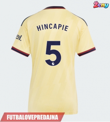 Lacne Ženy Futbalové dres Arsenal Piero Hincapie #5 2026-27 Krátky Rukáv - Tretina